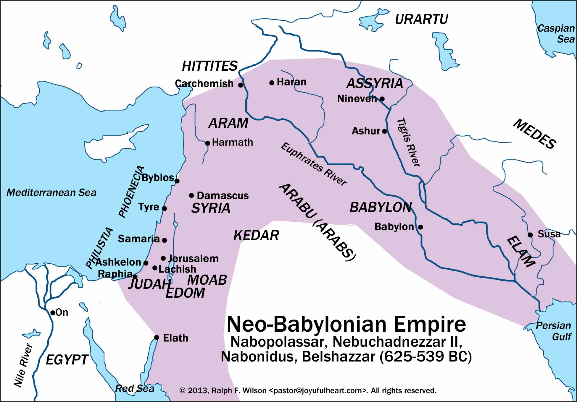 Babylonian Exlie Map